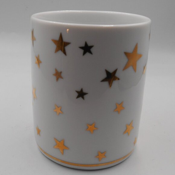 VINTAGE C & R STARS WHITE & GOLD WITH STAR DREAM WISH DESIGN COFFEE TEA MUG CUP - Picture 4 of 8